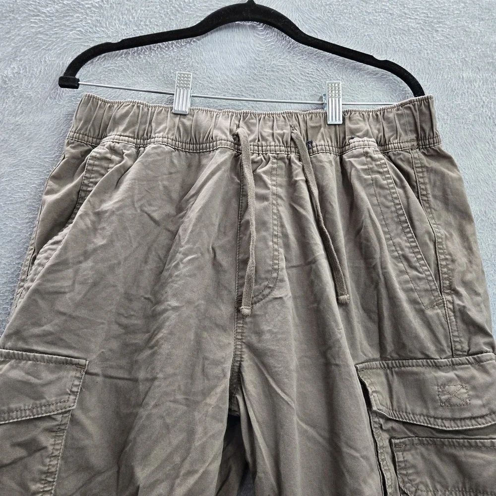Hollister Men Pants L Brown Slim Straight Epic Flex‎ Cargo Pockets 31